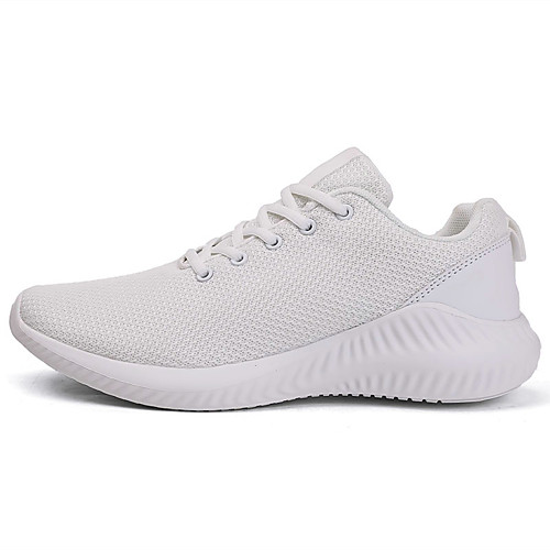 

Men's Mesh Fall / Spring & Summer Sporty / Casual Athletic Shoes Running Shoes / Walking Shoes Breathable Black / Black and White / White