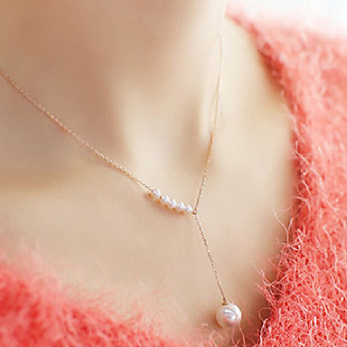 

Women's Pendant Necklace Necklace Friends European Romantic Casual / Sporty Sweet Chrome Gold Silver 30 cm Necklace Jewelry 1pc For Street Festival