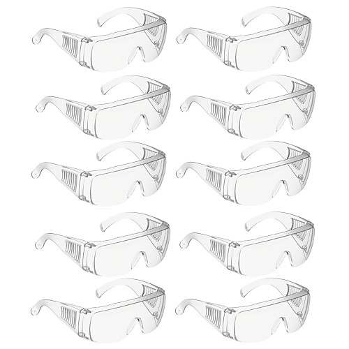 

10pcs Labor Protection Glasses Blind Sill Glasses Anti-impact Dust Protection Light Glasses Safety Protection