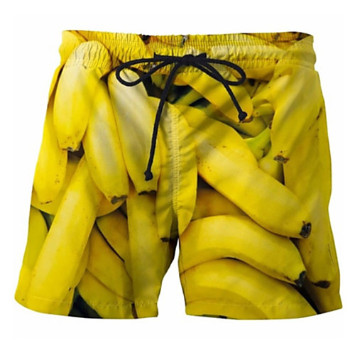 

Men's Swim Shorts Swim Trunks Bottoms Breathable Quick Dry Swimming Beach Water Sports 3D Print Summer / Micro-elastic