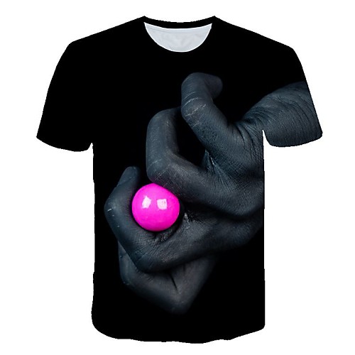 

Men's Daily T-shirt - 3D Print Black