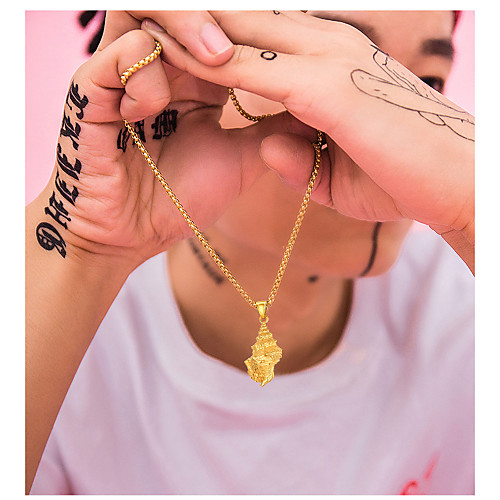 

Men's Women's Pendant Necklace Necklace Charm Necklace Dainty Trendy Fashion Titanium Steel Black Gold Silver 555 cm Necklace Jewelry 1pc For Street Birthday Party Festival