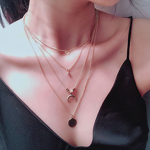 

Women's Necklace Friends European Romantic Casual / Sporty Sweet Chrome Gold 75 cm Necklace Jewelry 1pc For Street Festival