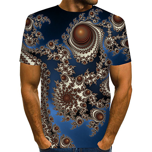 

Men's Daily Basic T-shirt - 3D Rainbow