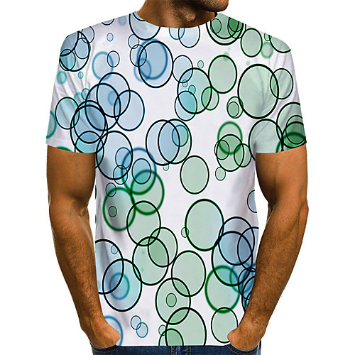 

Men's Daily Basic T-shirt - 3D Rainbow