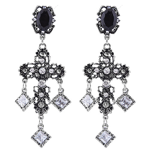 

Women's Drop Earrings Earrings Dangle Earrings Vintage Style Cross Stylish Vintage European Imitation Diamond Earrings Jewelry Gold / Silver For Party Gift Daily Work One Pair