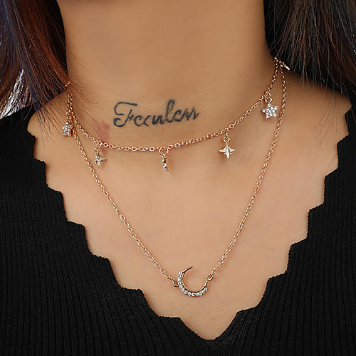 

Women's Necklace Friends European Romantic Casual / Sporty Sweet Chrome Gold 40 cm Necklace Jewelry 1pc For Street Festival