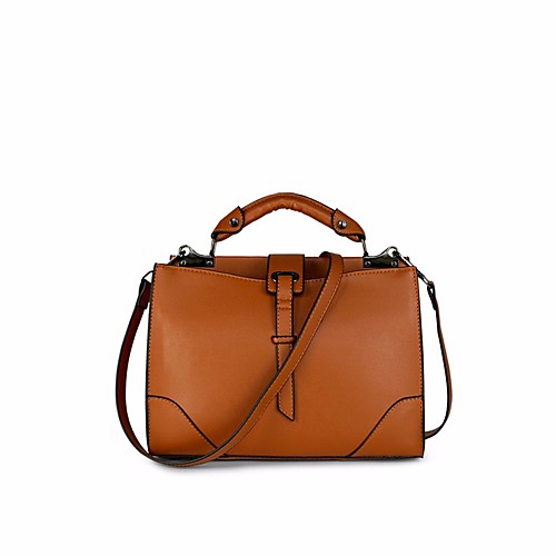 

Women's PU Top Handle Bag Solid Color Wine / Fuchsia / Blue