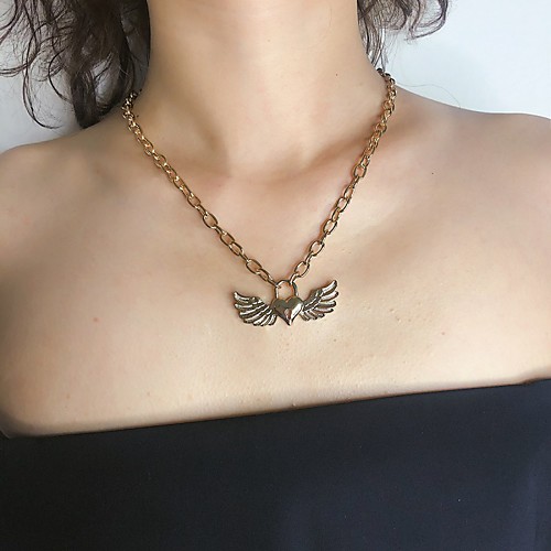 

Women's Necklace Friends European Romantic Casual / Sporty Sweet Chrome Gold Silver 44 cm Necklace Jewelry 1pc For Street Festival