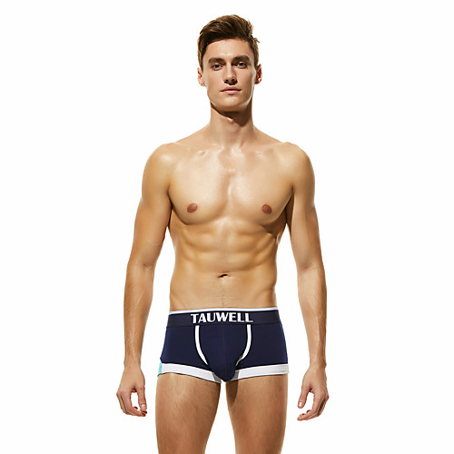 

Men's Basic Boxers Underwear / Briefs Underwear - Asian Size Low Waist Red Green Navy Blue M L XL