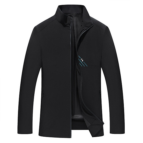 

Men's Full Zip Track Jacket Running Jacket Mandarin Collar Running Fitness Jogging Windproof Quick Dry Soft Sportswear Jacket Top Long Sleeve Activewear Stretchy