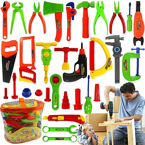 

Dollhouse Miniature Room Accessories DIY Simulation Parent-Child Interaction Hammer Plastic Shell 32 pcs Toddler All Toy Gift