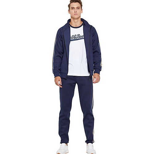 

Men's Basic Activewear Set - Color Block Blue US32 / UK32 / EU40