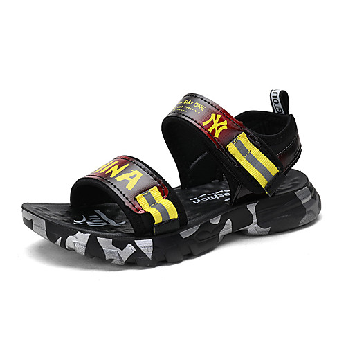 

Boys' Comfort Microfiber Sandals Little Kids(4-7ys) / Big Kids(7years ) Yellow / Red / Champagne Summer / Fall / 3D / Slogan