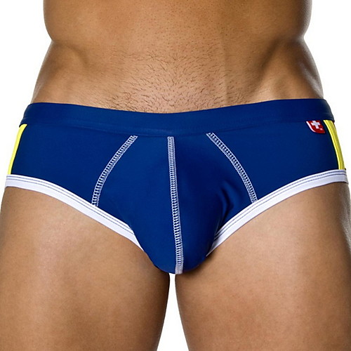 

Men's Black Blue Bottoms Swimwear Swimsuit - Color Block S M L Black