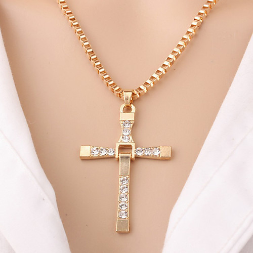 

Women's Pendant Necklace Necklace Friends European Romantic Casual / Sporty Sweet Chrome Gold Silver 45 cm Necklace Jewelry 1pc For Street Festival