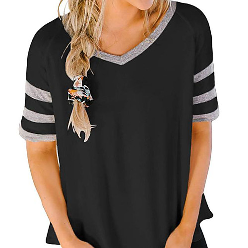 

Women's Daily Blouse - Solid Colored Black