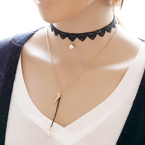 

Women's Necklace Friends European Romantic Casual / Sporty Sweet Chrome Gold 60 cm Necklace Jewelry 1pc For Street Festival