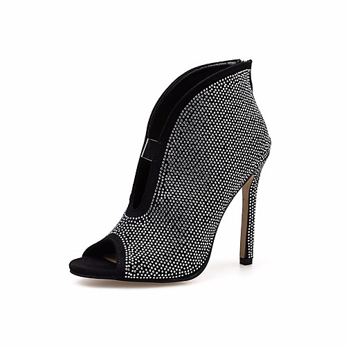

Women's Heels Stiletto Heel Peep Toe PU Spring & Summer Almond / Black