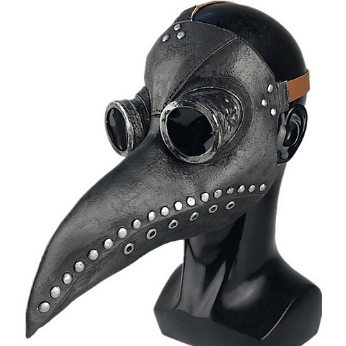 

Plague Doctor Costume Adults Men's Scary Halloween Cosplay Costumes Costumes Men's Dance Costumes Natural latex Ruching Vintage