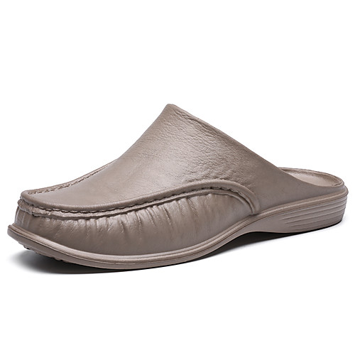 

Men's EVA(ethylene-vinyl acetate copolymer) Fall / Spring & Summer Casual Slippers & Flip-Flops Breathable Khaki / White / Brown