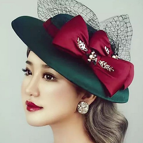 

Net Fascinators with Faux Pearl 1 Piece Tea Party / Horse Race Headpiece