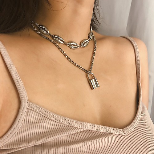 

Women's Necklace Friends European Romantic Casual / Sporty Sweet Chrome Gold Silver 40 cm Necklace Jewelry 1pc For Street Festival