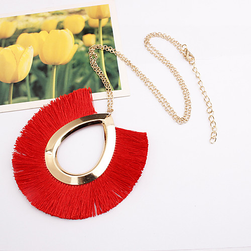 

Women's Pendant Necklace Necklace Friends European Romantic Casual / Sporty Sweet Chrome Yellow Blue Red Green 55 cm Necklace Jewelry 1pc For Street Festival