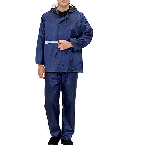 

Protective Clothing Anti Dust And Droplet Men's Daily Fall & Winter Regular Jacket, Solid Colored Hooded Long Sleeve Polyester Wine / Black / Navy Blue