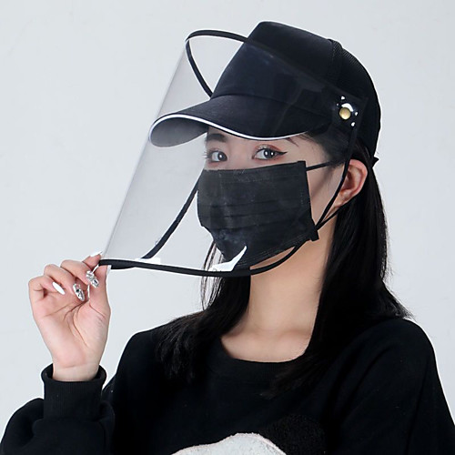 

Hiking Hat Pollution Protection Mask Waterproof Sunscreen Breathable Ultraviolet Resistant Solid Color POLY Cotton Blend Spring Summer for Men's Women's Camping / Hiking Hunting Fishing Black