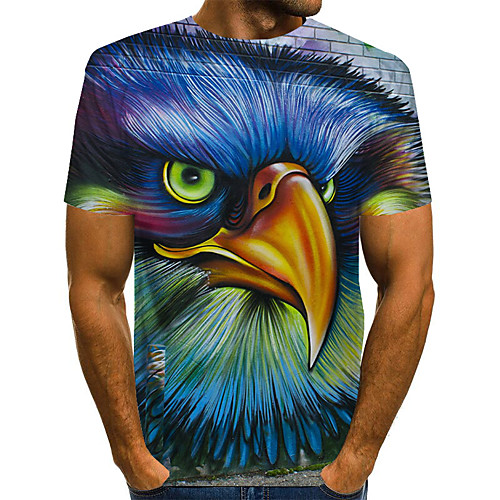 

Men's Daily Basic T-shirt - 3D Rainbow