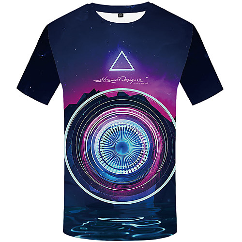 

Men's Daily Street chic T-shirt - 3D Print Rainbow