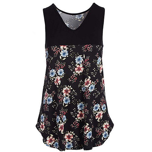

Women's Daily Blouse - Floral Black