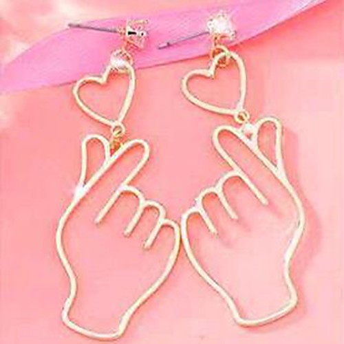 

Women's Drop Earrings Hollow Out Romantic Cute Earrings Jewelry Gold For Date 1 Pair