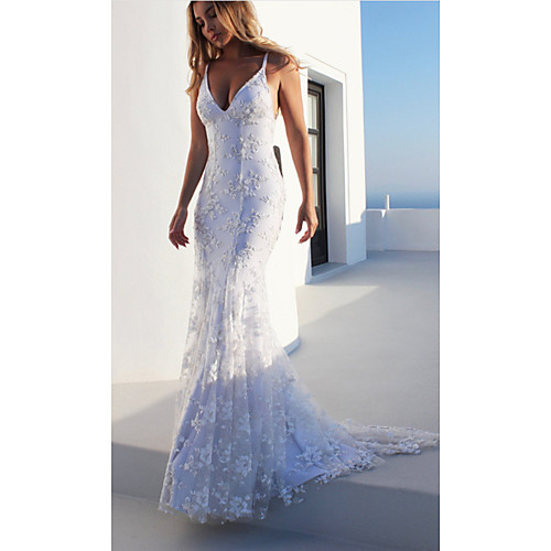 

Women's Maxi White Dress Swing Solid Color Strap S M