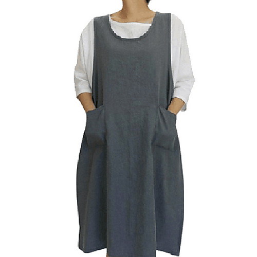 

Women's Black Gray Dress A Line Solid Color S M Loose