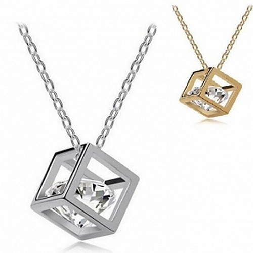 

Women's Pendant Necklace Necklace Friends European Romantic Casual / Sporty Sweet Chrome Gold Silver 45 cm Necklace Jewelry 1pc For Street Festival