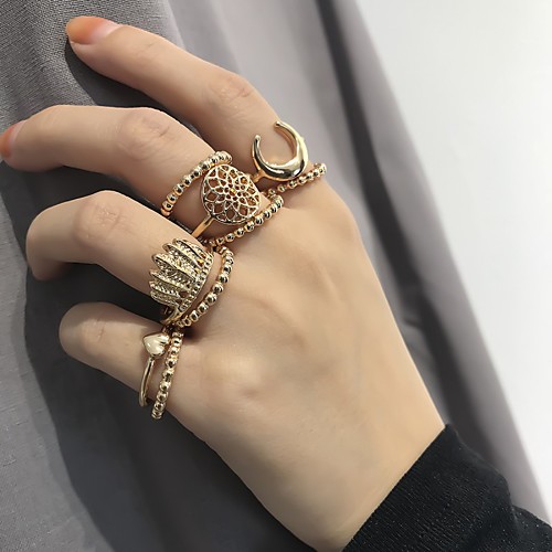 

Women's Ring 1 set Gold Silver Alloy Elegant Holiday European Festival Jewelry