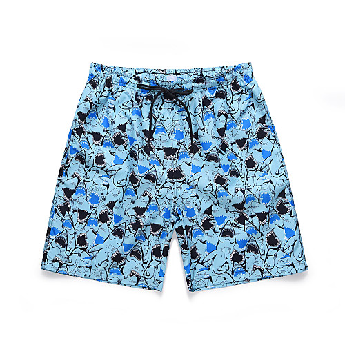 

Men's Basic / Chinoiserie Shorts Pants - Tropical / Fruit Print Blue US36 / UK36 / EU44 US38 / UK38 / EU46 US40 / UK40 / EU48