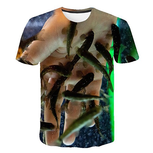 

Men's Daily T-shirt - 3D Print Blue