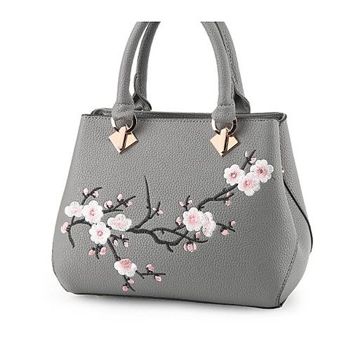 

Women's PU Top Handle Bag Floral Print Wine / Blushing Pink / Khaki