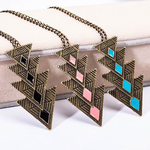 

Women's Necklace Friends European Romantic Casual / Sporty Sweet Chrome Black Blushing Pink Blue 54 cm Necklace Jewelry 1pc For Street Festival