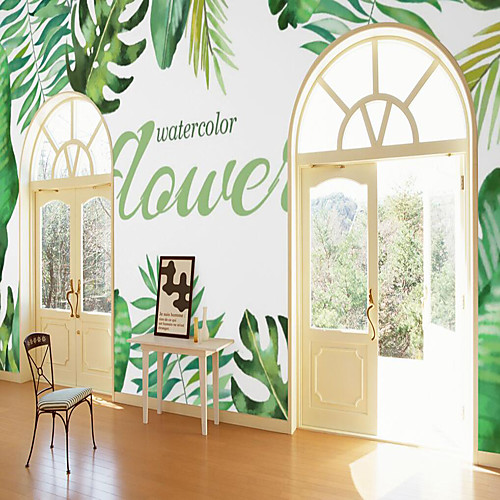 

Custom self-adhesive mural wallpaper leaf suitable for bedroom living room coffee shop restaurant hotel wall decoration art Room Wallcovering