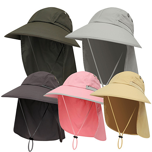 

Adults' Bucket Hat Fisherman Hat Hat Spring, Fall, Winter, Summer Outdoor Fishing Nylon UV Sun Protection Protective Safety Personal Protection Hat / Women's / Men's
