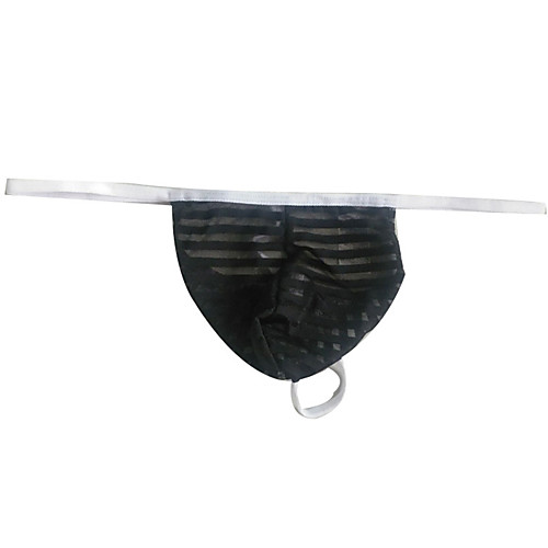 

Men's Cut Out G-string Underwear - Normal Low Waist Black White Fuchsia M L XL