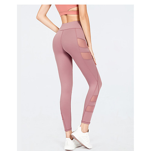 

Women's Sporty / Basic Legging - Solid Colored High Waist Dusty Rose Dark Gray Beige S M L