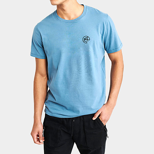

Men's Daily Sports Business / Basic T-shirt - Solid Colored / Animal Black & White, Print Black