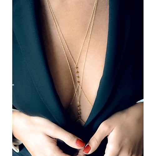 

Women's Necklace Friends European Romantic Casual / Sporty Sweet Chrome Gold 40 cm Necklace Jewelry 1pc For Street Festival