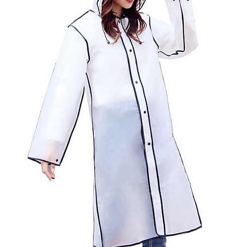 

Raincoat Transparent Clear See Through Rain Coat Outdoor Waterproof Coat Cover