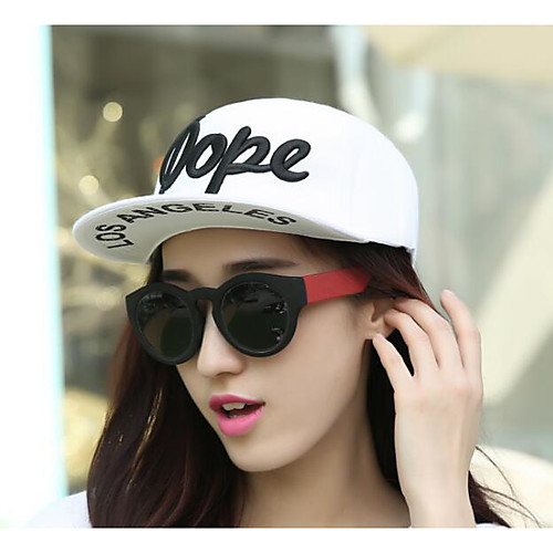 

Unisex Basic Polyester Baseball Cap-Floral Print Fall White Black